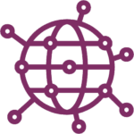 Data Science / Modelling Icon - Connected world