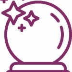 Data Science / Modelling Icon - Crystal Ball